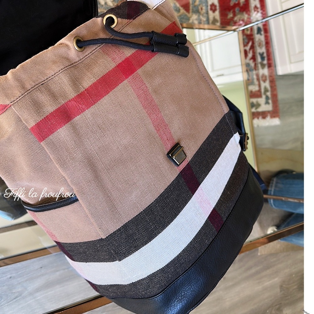 Burberry Tan and Black Men's Backpack - Picture 8 of 16